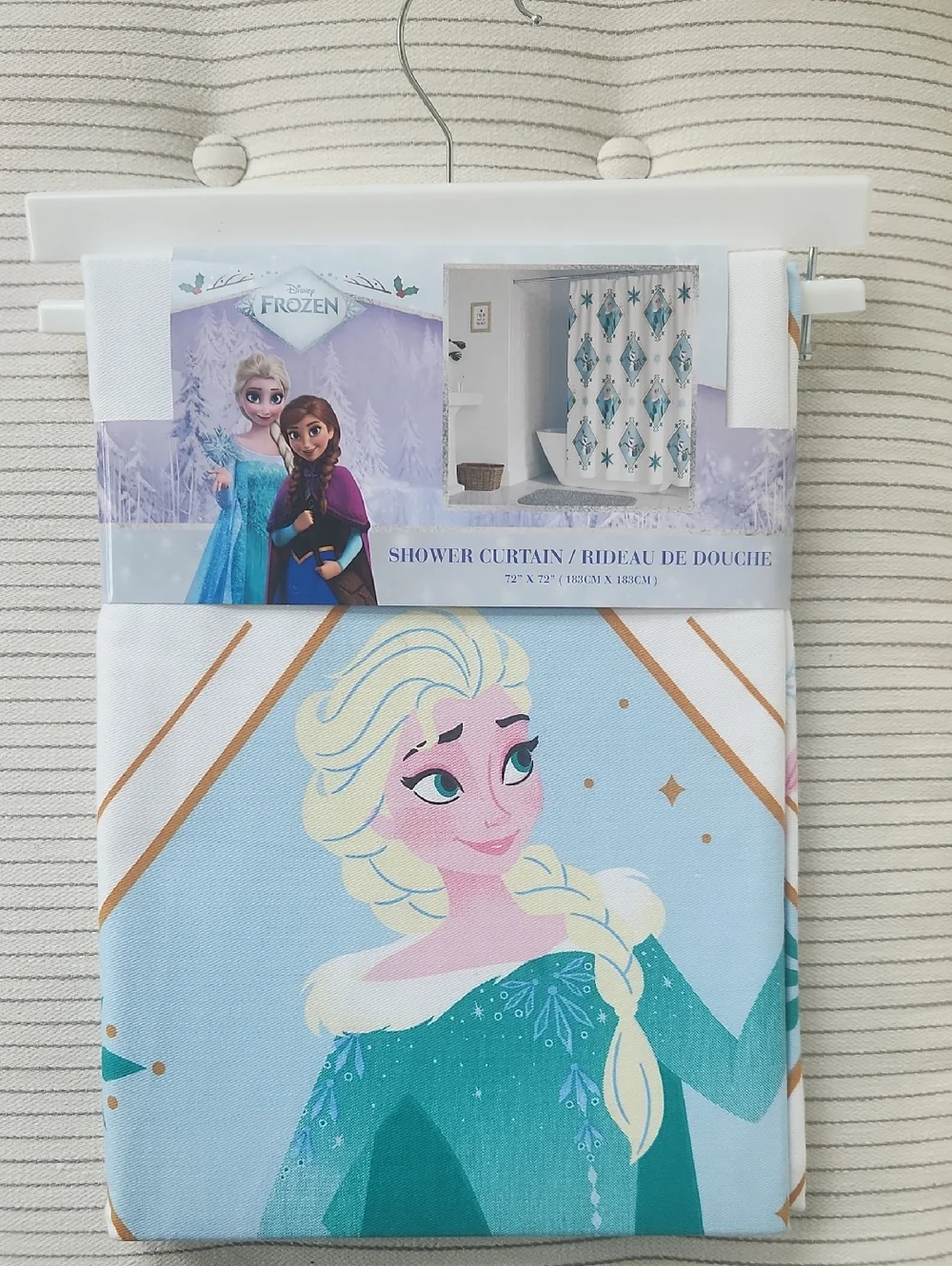 Disney Frozen Elsa Olaf Christmas Shower Curtain